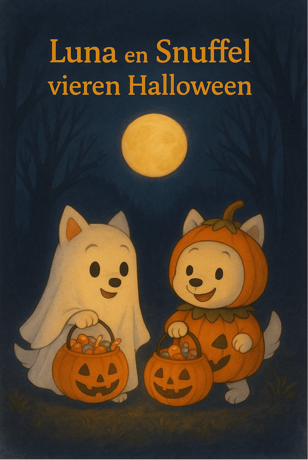 Cover van Luna en Snuffel vieren Halloween
